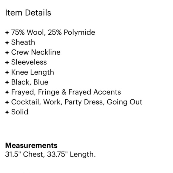 Stella McCartney- Navy Wool Sleeveless Mini Dress with Black Faux Fur Pom Poms - Picture 3 of 3